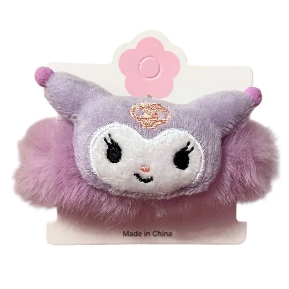 🤯5/$25🤯 Purple Kuromi Furry Hair Scrunchie